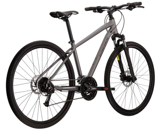 Велосипед KROSS Evado 5.0 M 28 (графитовый/чёрный матовый, 23), Цвет: серый, Размер рамы: XL, изображение 2