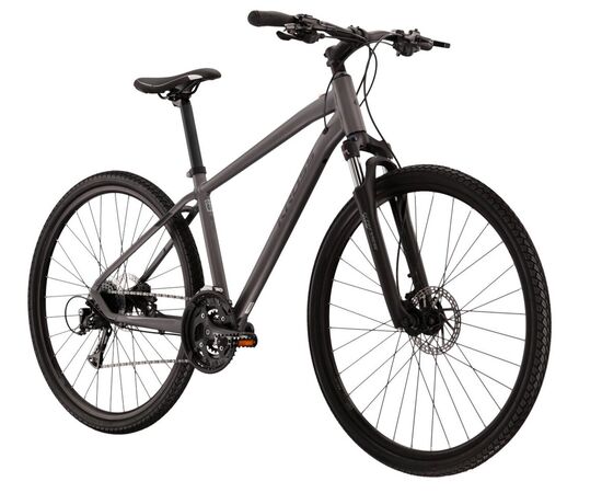 Велосипед KROSS Evado 5.0 M 28 (графитовый/чёрный матовый, 23), Цвет: серый, Размер рамы: XL, изображение 3