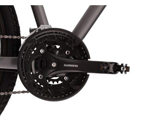 Велосипед KROSS Evado 5.0 M 28 (графитовый/чёрный матовый, 23), Цвет: серый, Размер рамы: XL, изображение 4