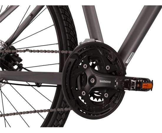 Велосипед KROSS Evado 5.0 M 28 (графитовый/чёрный матовый, 23), Цвет: серый, Размер рамы: XL, изображение 5