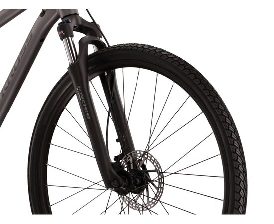 Велосипед KROSS Evado 5.0 M 28 (графитовый/чёрный матовый, 23), Цвет: серый, Размер рамы: XL, изображение 7