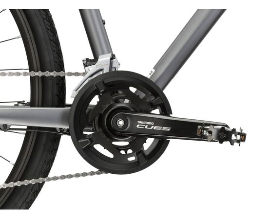 Велосипед KROSS Evado 5.0 M 28 (графитовый/чёрный матовый), Цвет: серый, Размер рамы: L, изображение 10