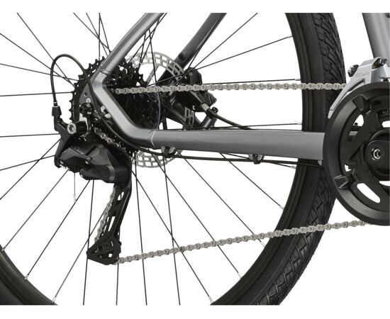 Велосипед KROSS Evado 5.0 M 28 (графитовый/чёрный матовый), Цвет: серый, Размер рамы: L, изображение 9