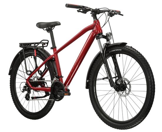 Велосипед KROSS Hexagon 2.0 EQ M 29 (красный/бордовый глянец), изображение 2
