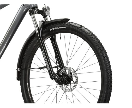 Велосипед KROSS Hexagon 2.0 EQ M 27 (серый/графитовый глянец), изображение 4 Велосипед KROSS Hexagon 2.0 EQ M 27 (серый/графитовый глянец), изображение 4
