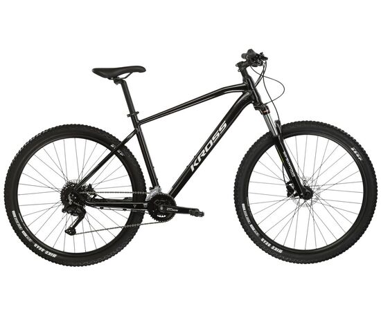 Велосипед KROSS Hexagon 5.0 M 29 (чёрный/серебристый), Цвет: черный, Размер рамы: L