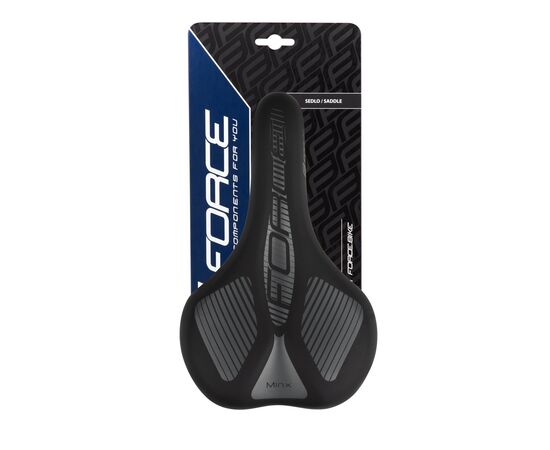 Седло туристические FORCE MINX2 201805 (чёрное), изображение 5 Седло туристические FORCE MINX2 201805 (чёрное), изображение 5