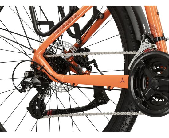 Велосипед KROSS Lea 2.0 EQ D 27 (оранжевый/темно-синий глянец), изображение 10
