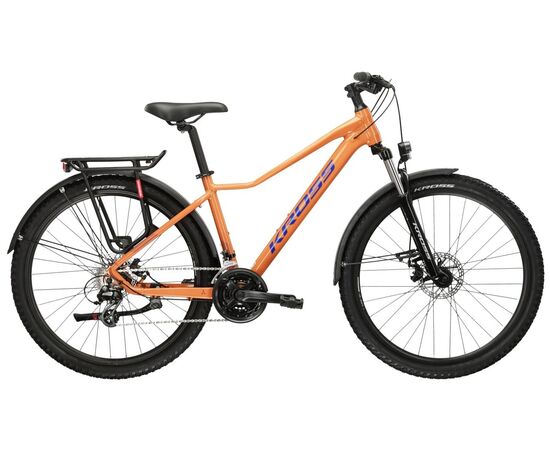 Велосипед KROSS Lea 2.0 EQ D 29 (оранжевый/темно-синий глянец), Цвет: оранжевый, Размер рамы: L