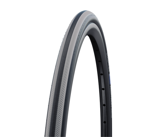 Покрышка Schwalbe RightRun 24x1.00 (25-540), K-Guard, B/GRS/B-SK, HS387, 2Grip, NMC, 50EPI (черно-серая), Цвет: серый, Ширина: 1.00" (25 мм)