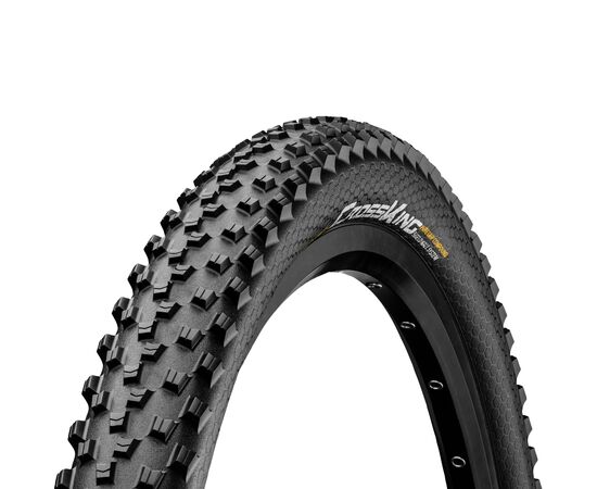 Велосипедная покрышка Continental 26x2.2 (55-559) Cross King ShieldWall (складная, чёрная), Цвет: черный, Ширина: 2.20" (56 мм)