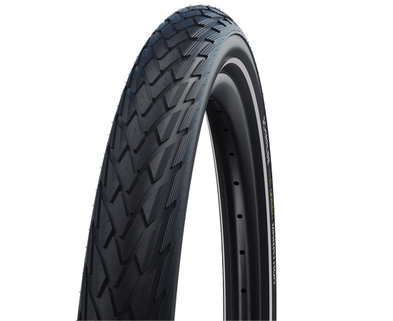 Велосипедная покрышка Schwalbe GREEN MARATHON 700x35C (37-622), GreenGuard (Black+Reflex), Ширина: 1.40" (37 мм)