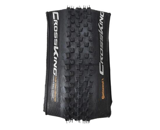Велосипедная покрышка Continental 26x2.2 (55-559) Cross King ShieldWall (складная, чёрная), Цвет: черный, Ширина: 2.20" (56 мм), изображение 3
