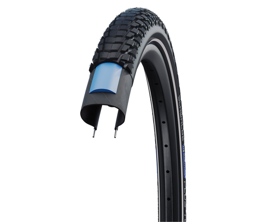Велосипедная покрышка Schwalbe MARATHON PLUS TOUR 2022 26x2.00 (50-559), SmartGuard (Black-Reflex), изображение 3 Велосипедная покрышка Schwalbe MARATHON PLUS TOUR 2022 26x2.00 (50-559), SmartGuard (Black-Reflex), изображение 3