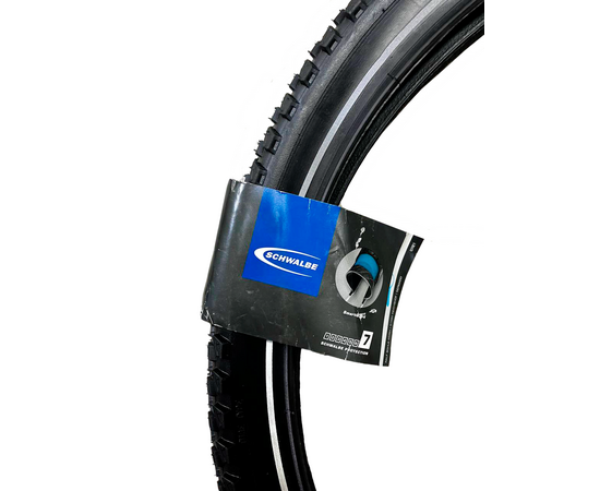 Велосипедная покрышка Schwalbe MARATHON PLUS MTB 26x2.25 (57-559), SmartGuard (чёрный, светоотражающая полоса), Цвет: черный, Ширина: 2.25" (57 мм), изображение 4