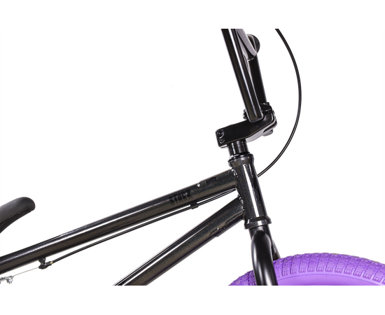Велосипед Stark'25 Madness BMX 4 (серо-фиолетовый/черный/фиолетовый), Цвет: фиолетовый, изображение 4