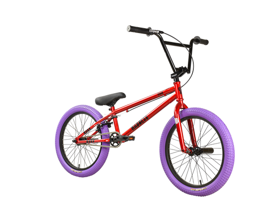 Велосипед Stark'25 Madness BMX 5 Cr-Mo (красный/черный/фиолетовый), изображение 2