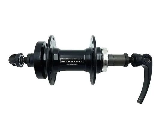 Втулка задняя Novatech D242SBT-SC (алюминий, пром. подшипник, M10x135х145, 32 отв., под диск, чёрный), изображение 2