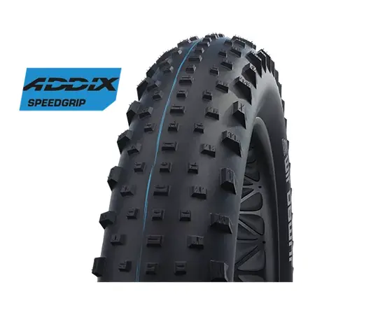 Велосипедная покрышка Schwalbe JUMBO JIM 26x4.40 (110-559), Super Ground, TLE (складная, чёрная), Цвет: черный, Ширина: 4.40" (110 мм)