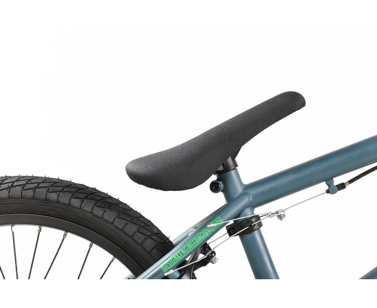 Велосипед Stark'25 Madness BMX 2 (темно-серый матовый/зеленый неон/черный), Цвет: голубой, изображение 4