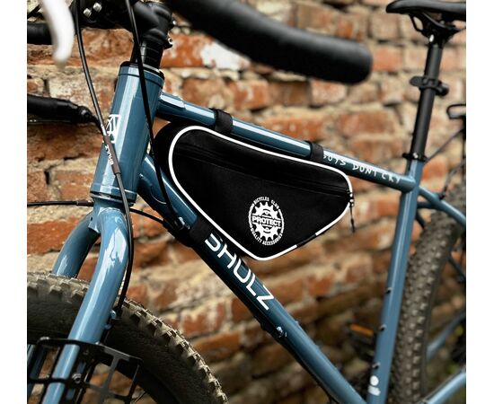 Велосумка PROTECT 555-210 под раму (черный/белый), Цвет: белый, Размер: Один размер, изображение 4