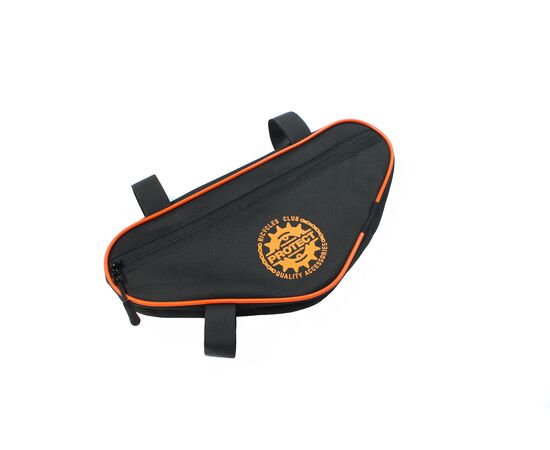 Велосумка PROTECT 555-212 под раму (черный/оранжевый), Цвет: оранжевый, Размер: Один размер, изображение 3