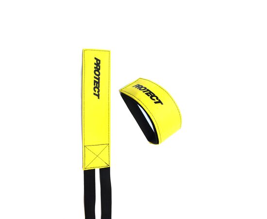 Стрепы для педалей велосипеда PROTECT 555-229 (2 шт., желтый), изображение 2