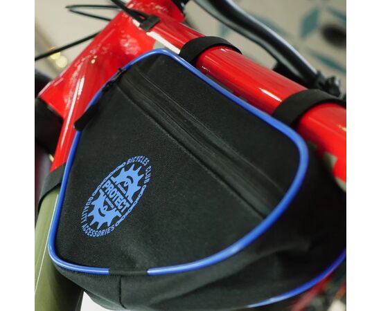 Велосумка PROTECT 555-211 под раму (черный/синий), Цвет: синий, Размер: Один размер, изображение 6