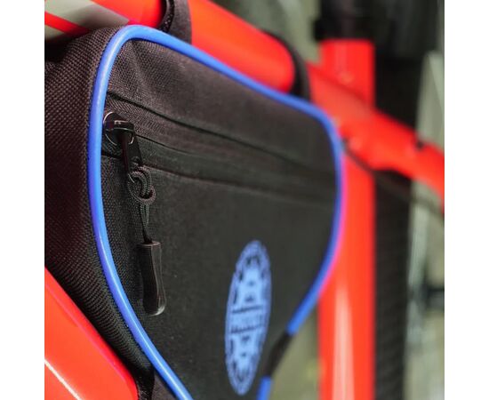 Велосумка PROTECT 555-211 под раму (черный/синий), Цвет: синий, Размер: Один размер, изображение 8