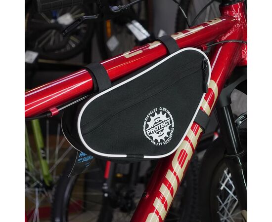 Велосумка PROTECT 555-210 под раму (черный/белый), Цвет: белый, Размер: Один размер, изображение 7