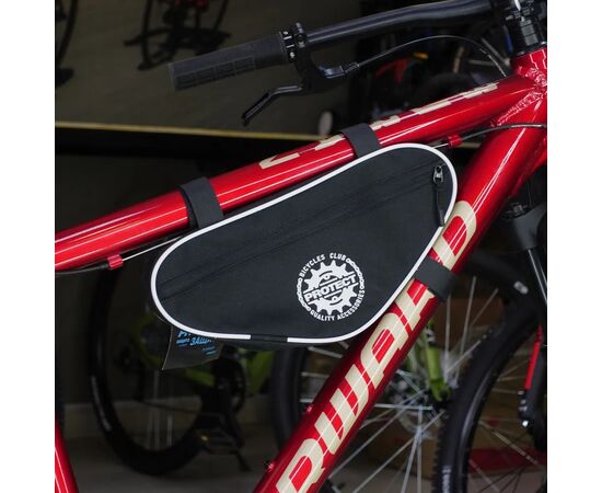 Велосумка PROTECT 555-210 под раму (черный/белый), Цвет: белый, Размер: Один размер, изображение 9