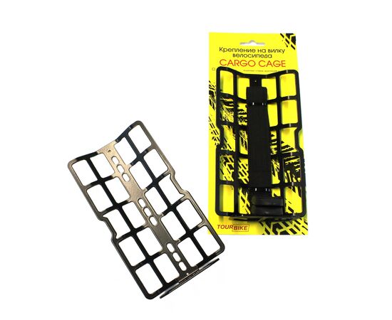 Крепление на вилку велосипеда TOURBIKE CARGO CAGE 777-100 (черный), изображение 2 Крепление на вилку велосипеда TOURBIKE CARGO CAGE 777-100 (черный), изображение 2
