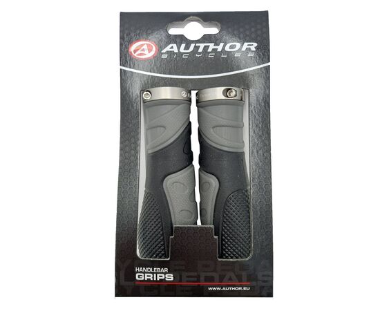Ручки на руль Author AGR Ergo R20 GripLock 130мм (черно-серые), изображение 2