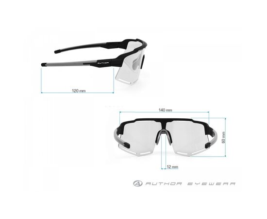 Очки Author Zephyr S!BRIGHT Orange 65 (серый-матовый), изображение 4