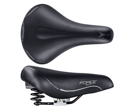 Седло с пружинами FORCE SOFT LADY 20050 (чёрный), изображение 3