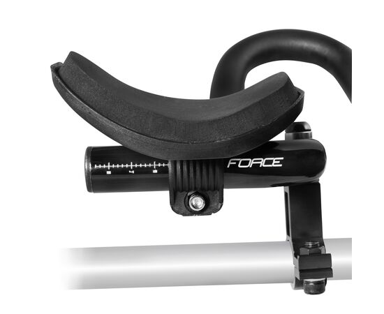 Руль-лежак алюминиевый с дугой Force TRI 360055 31,8 мм (чёрный), изображение 3