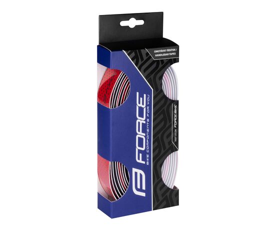Обмотка руля Force EVA Dual 380183 (черно-красная), Цвет: красный, изображение 4