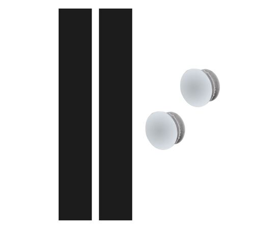 Обмотка руля ITM Cork 38040 с заглушками (чёрный), изображение 3