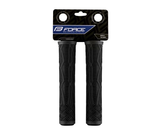 Ручки руля резиновые Force BMX160 382092 (чёрный), Цвет: черный, изображение 2