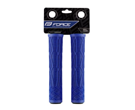 Ручки руля резиновые Force BMX160 382094 (синий), Цвет: синий, изображение 2