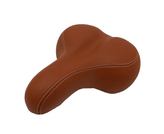 Седло комфортное с замком HORST 09-200855 255x215 мм пружины закрытого типа (коричневое), изображение 2 Седло комфортное с замком HORST 09-200855 255x215 мм пружины закрытого типа (коричневое), изображение 2