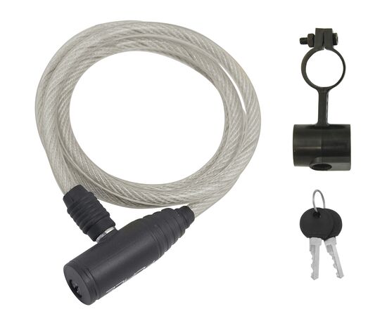 Замок на ключ Force Eco 49117 8/1200мм (прозрачный), Цвет: серый