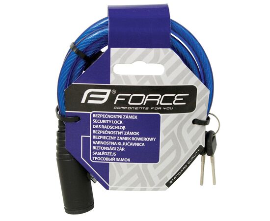Замок на ключ Force Eco 49118 8/1200мм (синий), Цвет: синий, изображение 2 Замок на ключ Force Eco 49118 8/1200мм (синий), Цвет: синий, изображение 2