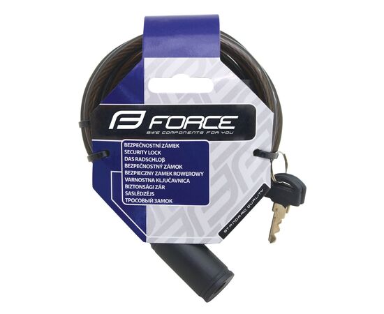 Замок на ключ Force Eco 49120 8/1200мм (чёрный), Цвет: черный, изображение 2