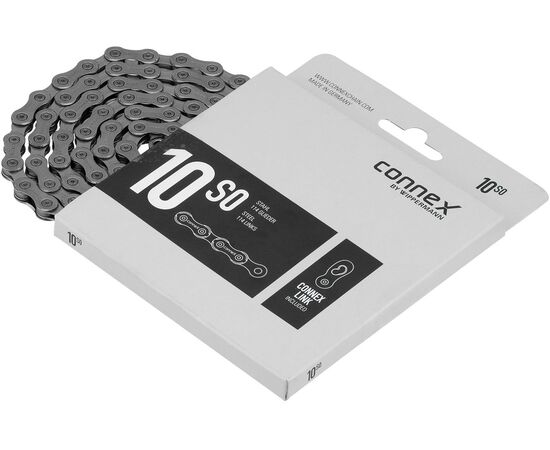 Цепь велосипедная CONNEX 10s0 8928136 10 скоростей 114 звеньев (серебристый), изображение 5