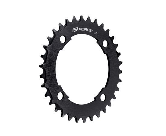 Звезда передняя Force ELEVEN1.7+ 11 ск. 34T BCD 104 /4 отв. 633624 (чёрный), изображение 2 Звезда передняя Force ELEVEN1.7+ 11 ск. 34T BCD 104 /4 отв. 633624 (чёрный), изображение 2
