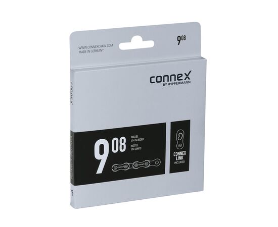 Цепь велосипедная CONNEX 908 8928147 9 скоростей 114 звеньев (серебристый), изображение 6