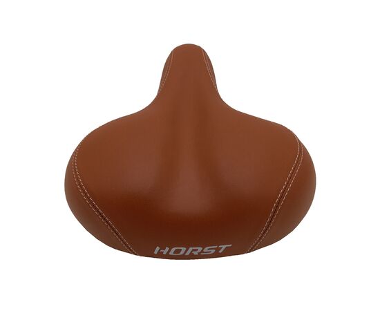 Седло комфортное с замком HORST 09-200855 255x215 мм пружины закрытого типа (коричневое), изображение 3 Седло комфортное с замком HORST 09-200855 255x215 мм пружины закрытого типа (коричневое), изображение 3