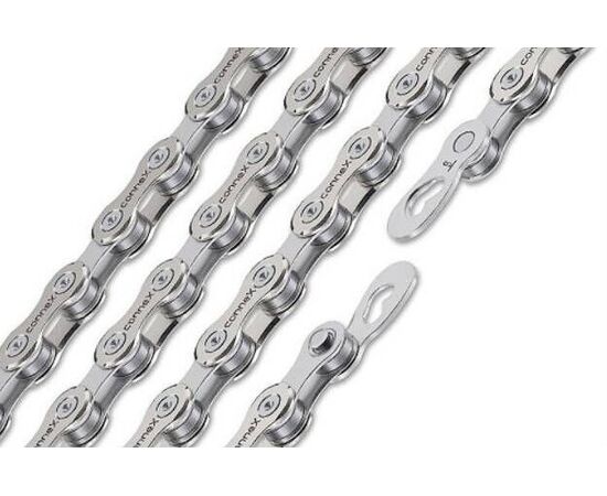 Цепь велосипедная CONNEX 9sX 8928141 9 скоростей 114 звеньев (серебристый), изображение 3