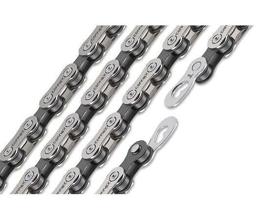 Цепь велосипедная CONNEX 804 8928156 8 скоростей 114 звеньев (серебристо-черный), изображение 3